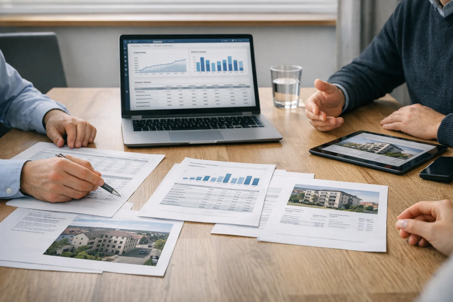 Structured review of documents and notes for an economic advisory case