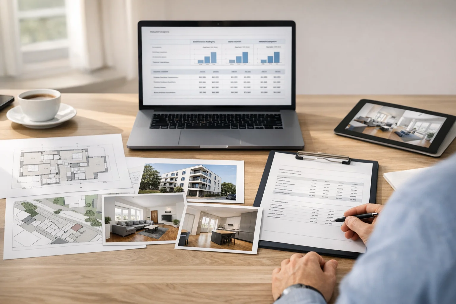 Financing-oriented real estate valuation setup with structured lender-relevant documentation