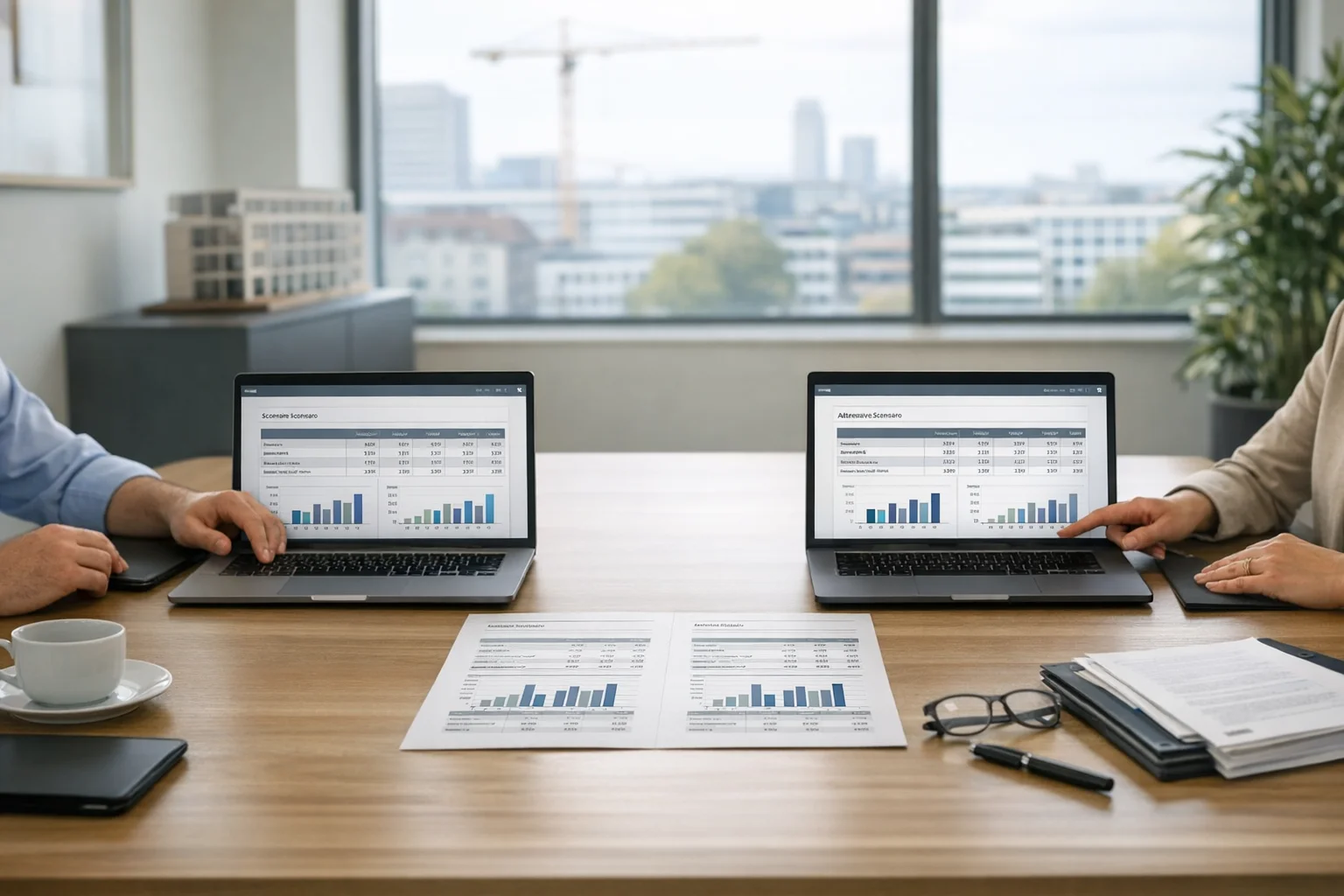 Neutral shareholder dispute valuation review with side-by-side assumptions and structured notes