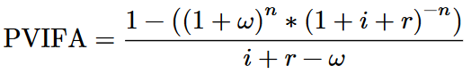 Annuity Present Value Factor / Capitalisation Factor of an Annuity